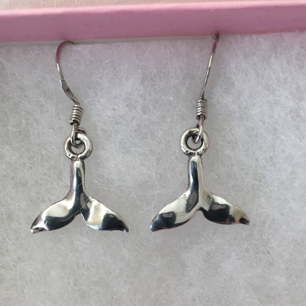 Silver Tail Earrings, Stamped 925. Super Cute!